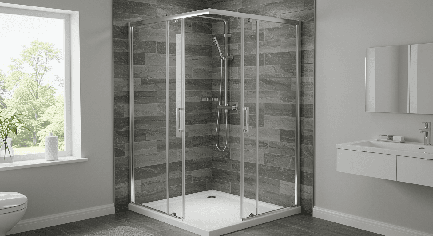 Modern Bathroom Glass Shower Screen